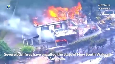 L'Australie est en proie aux flammes sous une chaleur de 40°C : des bâtiments sont en feu🔥🔥🔥🔥🔥