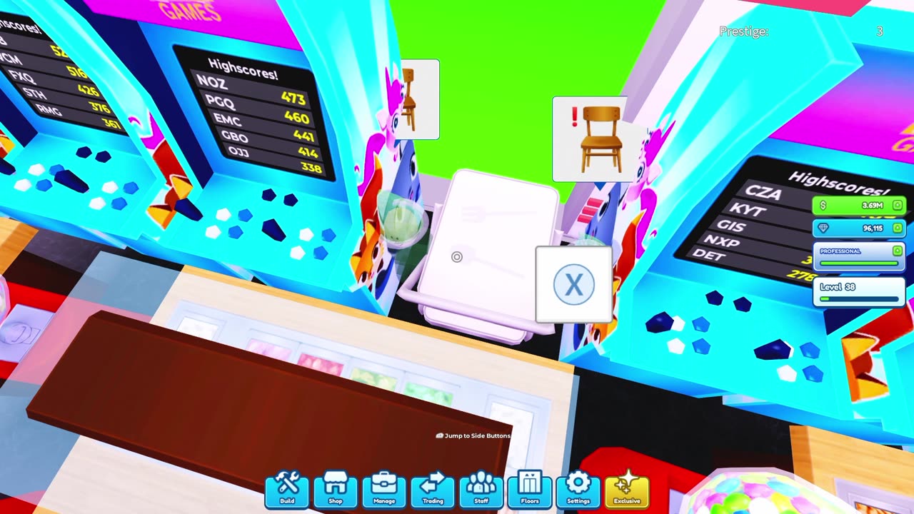 playing my restaurant in Roblox