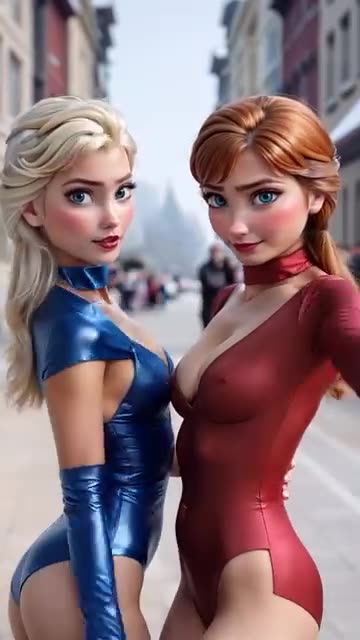 Elsa and Anna have a bold side they love to show off