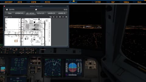 Landing in Cincinnati (KCVG)