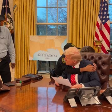 Boy With Brain Cancer Visits, Hugs Trump In Oval Office.