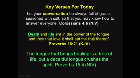 February 8, 2026 - Let Your Conversation Be Seasoned With Salt