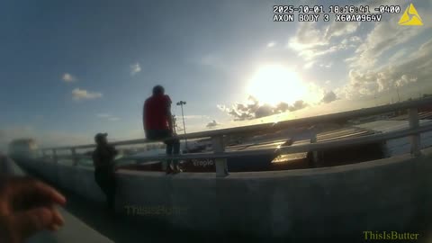 South Florida Cop Saves Woman From Jumping Off Bridge