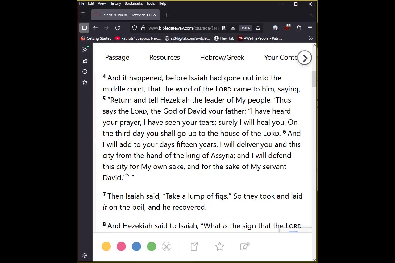 Journey Through The Bible - 2 Kings 20 - Jehovah Extends King Hezekiahs Life 09252025