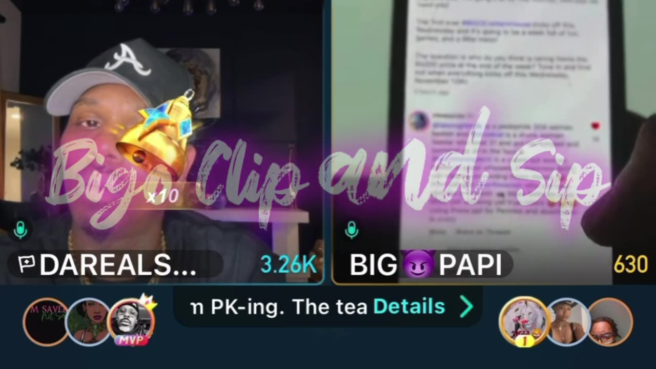 Team PK Supa Rhea Droski Ms Diverse Papi about content house 11/10/25 #bigoclipandsip