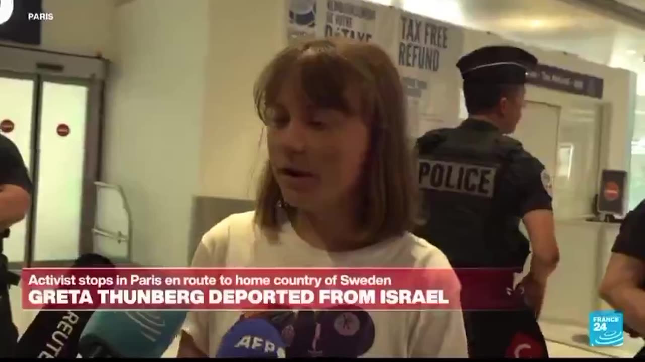 Greta: “People were not treated well in Israel.”