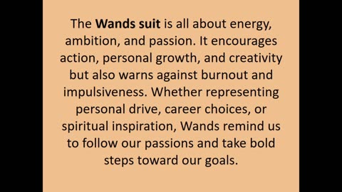 Wands in Tarot