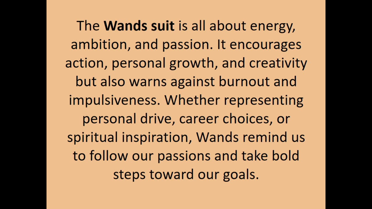Wands in Tarot