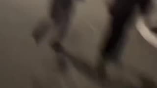 People seen fleeing Valley Fair Mall in Santa Clara, California after shots were fired