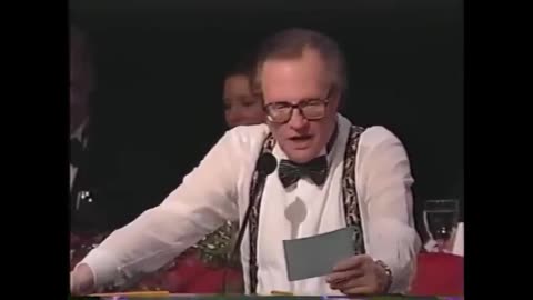 Larry King introducing 12-year old Ben Shapiro to perform the theme from Schindler's List