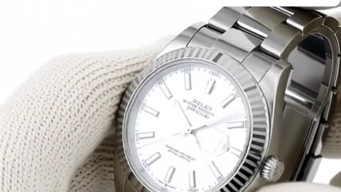 ROLEX DATEJUST 41 WHITE BAR WATCH