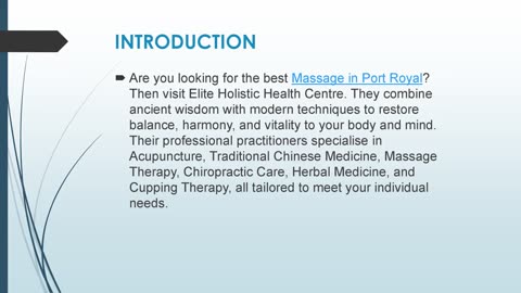 Best Massage in Port Royal