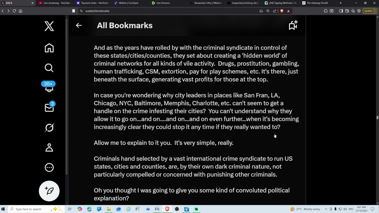 Live News Updates 27th Oct '25