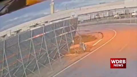 New security camera footage from a passenger gate at Louisville Airport captures