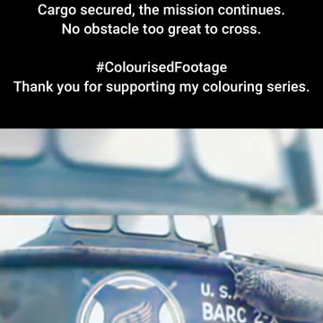 Amphibious Transport in Action #ColourisedHistory