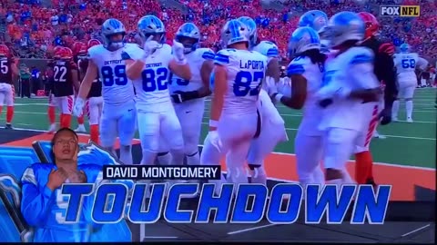Lions π¦ RB #5 D. Montgomery TD π9yds