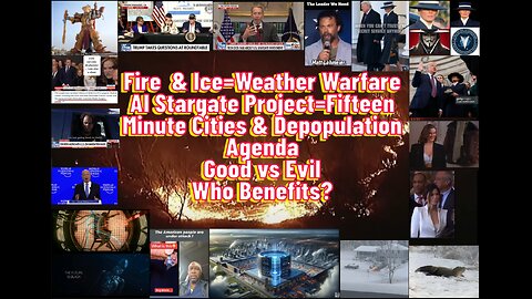 Trump's Inauguration 2025, 🔥Fire & Ice🧊, 😡😠Stargate Project AI Initiative, 🤔Who Benefits?