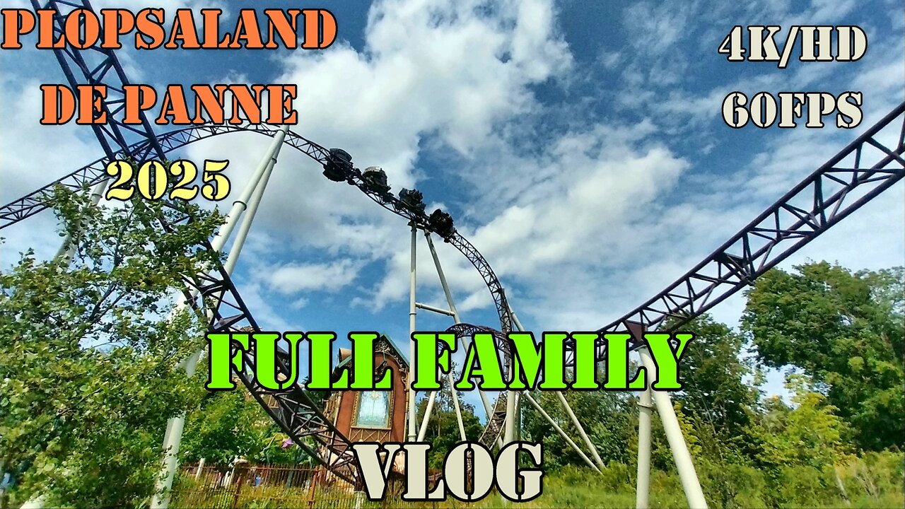 Plopsa-land de Panne 2025 Full Vlog + On rides [4K/HD-60FPS]