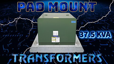 37.5 KVA Pad Mount Transformer - 13800Y/7968 Grounded Wye Primary, 240/120V Secondary - Mineral Oil