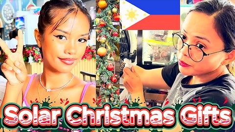 🇵🇭 Filipina Solar Christmas Gift Hunt & Family Lunch! OFF GRID ISLAND FAMILY PHILIPPINES LIVING