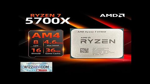 AMD RYZEN™ 7 5700X 100% Brand New CPU Gaming Processor 8-Core 16-Thread Review