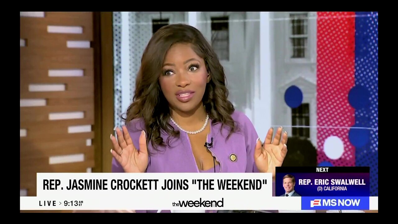 Jasmine Crockett incoherently defends saying Lee Zeldin (etc) took money from "a Jeffrey Epstein"