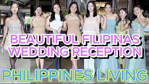 🇵🇭 BEAUTIFUL MORENA FILIPINA LADIES WEDDING RECEPTION & DANCING! Off Grid Island Living Philippines