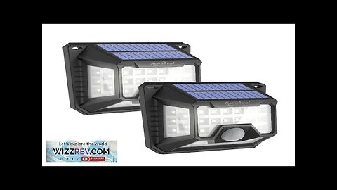 2Pcs Somoreal SM-OLT3 Outdoor Solar Lights 32 LED 120°PIR Sensor Wide Angle Review