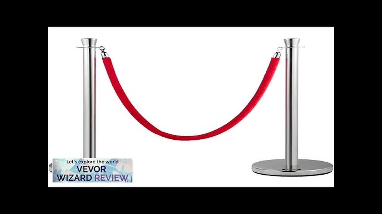 VEVOR Crowd Control Stanchion Set of 2 Pieces Stanchion Set Stanchion Set Review