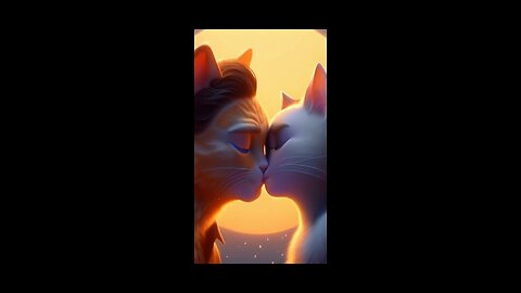 cat love story ❤❤ #ai cat#