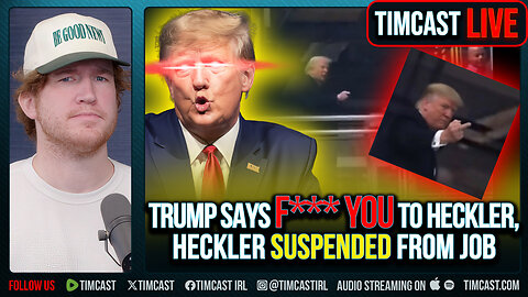 Trump Says F*** YOU To Heckler, Heckler Suspended From Job