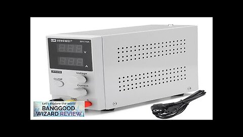 LONG WEI LW-K3010D 110V/220V 30V 10A Adjustable Digital DC Power Supply Switching Review