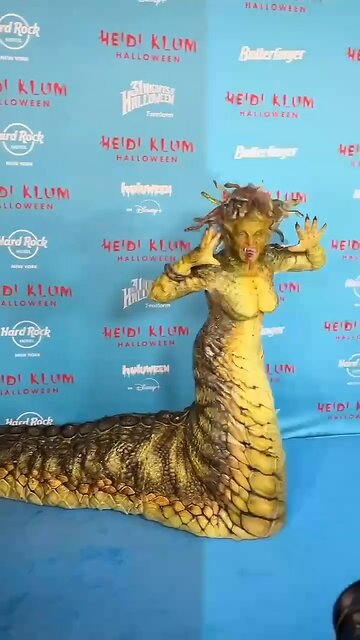 This year, Halloween queen Heidi Klum appeared as Medusa the Gorgon