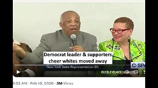 Democrat leader & voters cheer whites moved out of their community