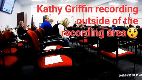 Kathy Griffin recording outside of the designated recording area