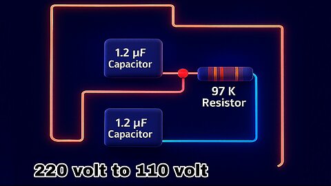 AC 220V to 110V DC Converter Circuit | Simple Transformerless Power Supply