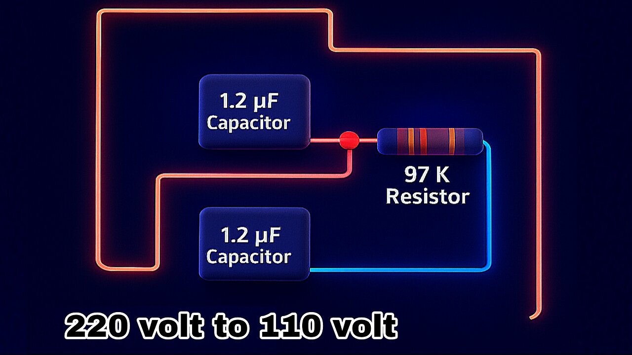 AC 220V to 110V DC Converter Circuit | Simple Transformerless Power Supply