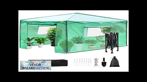 VEVOR 12'x 8'x 8' Pop-Up Greenhouse Set Up in Minutes Portable Greenhouse Review