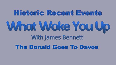 The Donald Goes To Davos