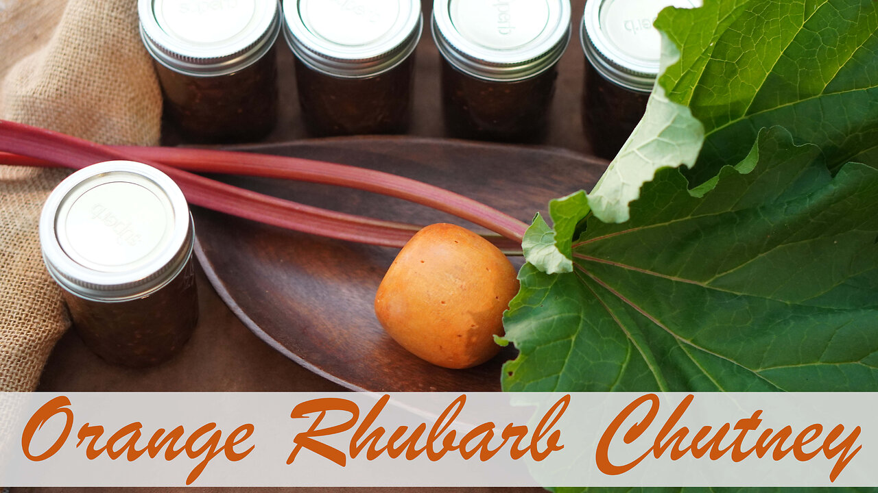 Orange Rhubarb Chutney Canning Recipe