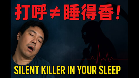 別再忽視「打呼」！這個夜晚的警訊，可能正在慢慢奪走你的生命！Snoring Could Be Killing You!