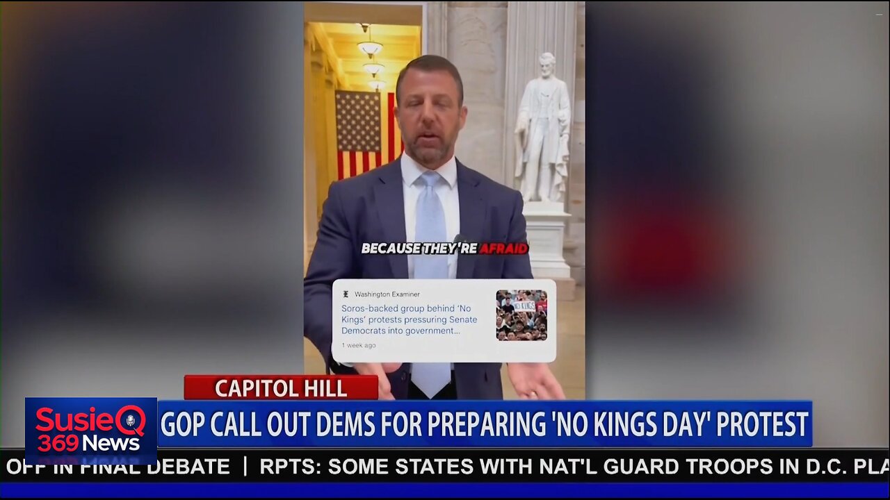 GOP CALLS OUT DEMS FOR NO KING DAY AND ANTIFA WHISTLEBLOWER