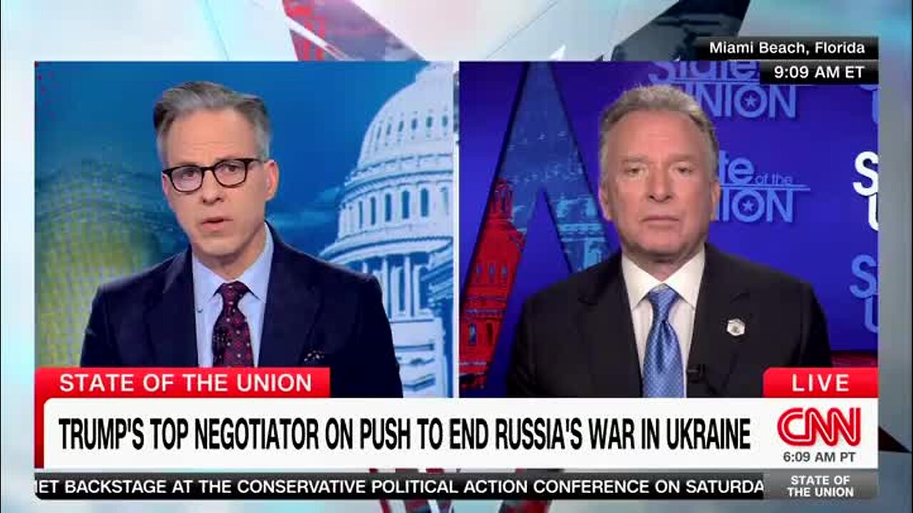 CNN’s Tapper to Steve Witkoff: Do You Think It’s Good That Russians Think Trump Is in Total Alignment with Putin?