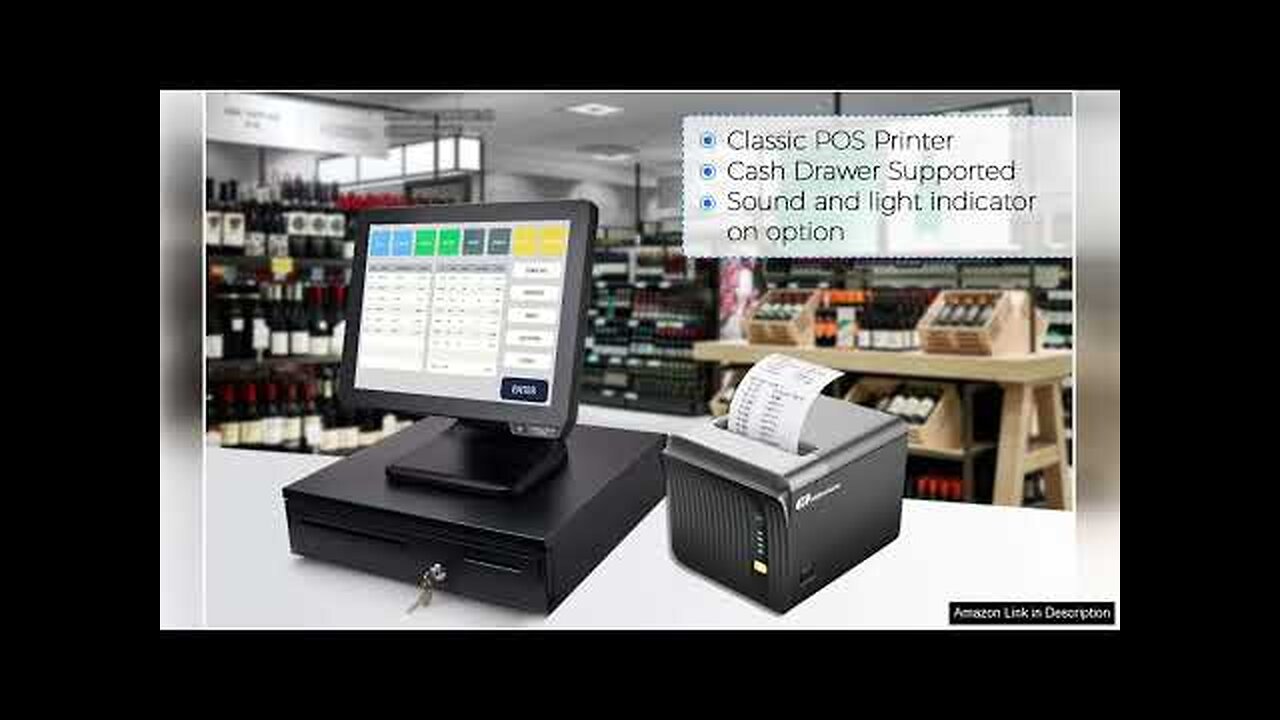 Thermal Receipt Printer 80mm USB POS Printer for Small Business Restaurant Kitchen Review