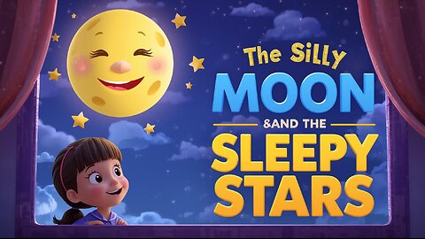 "The Silly Moon and the Sleepy Stars 🌟 | Funny 5-Minute Bedtime Story for Kids"