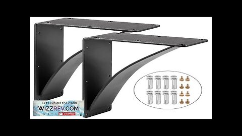 VEVOR Heavy Duty Shelf Brackets 2 Pack Floating Shelf Bracket 10x12x2.5" 450lbs Review