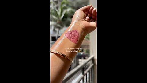 Swatching free sample #lakme FOREVER MATTE #lipstickswatch NUDE DERAM