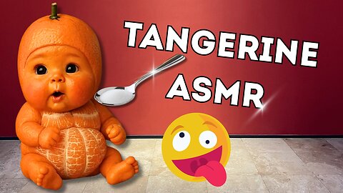 Tangerine ASMR: Cute Eating & Crunchy Sounds