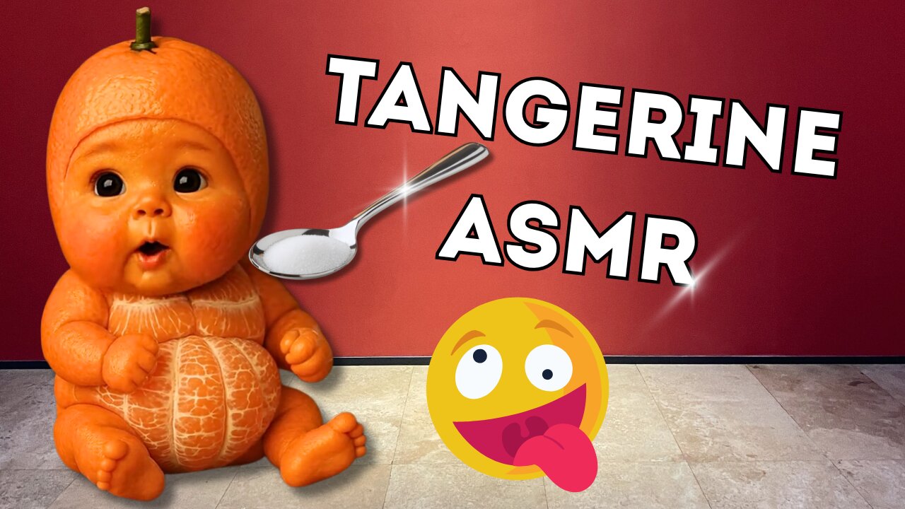 Tangerine ASMR: Cute Eating & Crunchy Sounds