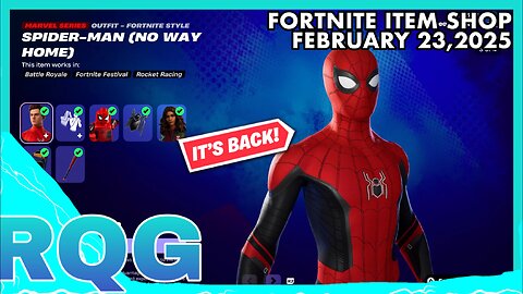 SO MUCH SPIDER-MAN STUFF IS BACK! FORTNITE ITEM SHOP (February 23, 2025)